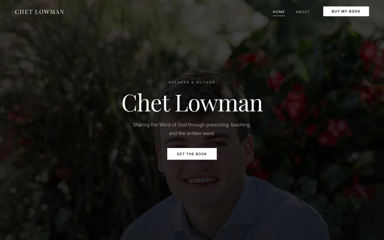 Chet Lowman Website home page